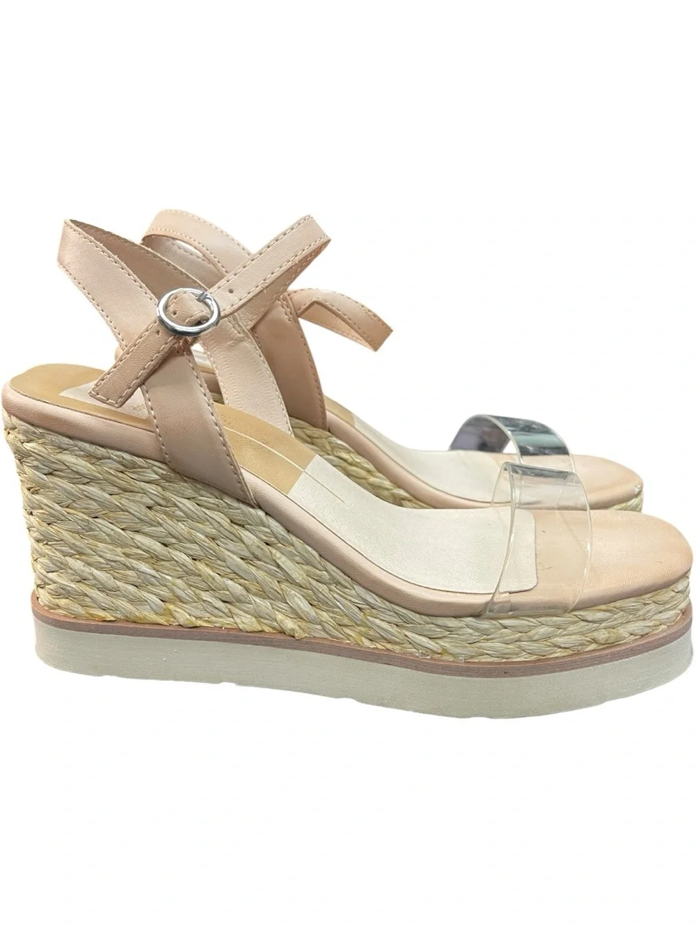 Dolce Vita Lealah Espadrille Wedge Sandals Blush Nude
